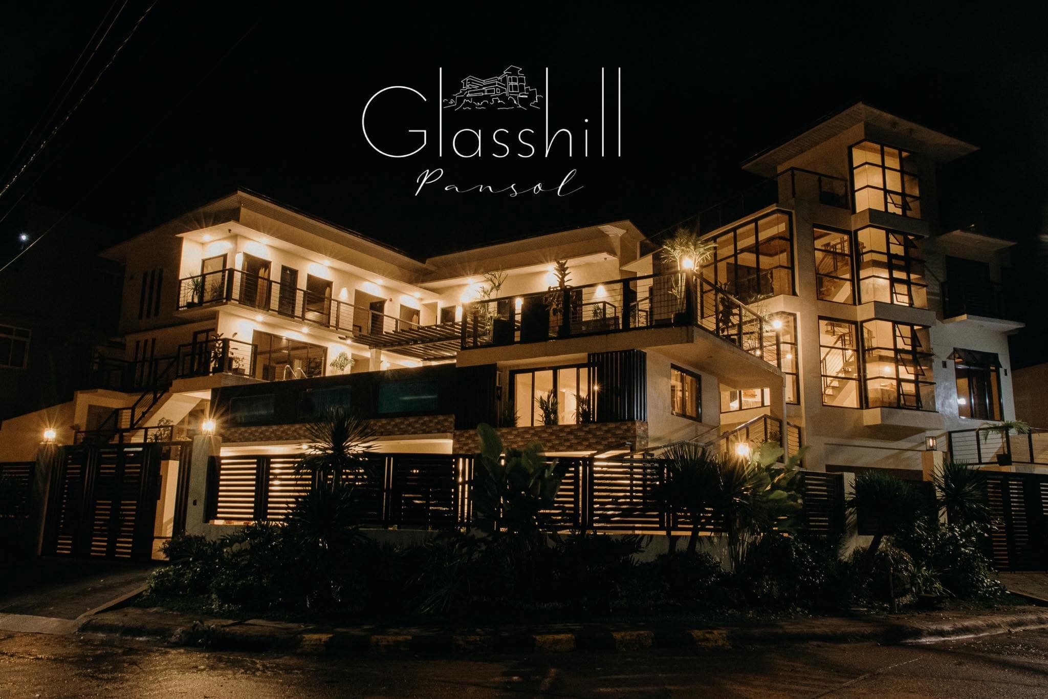 Glasshill Villa at Night